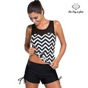 HOTAPEI Two Pieces Tankini Size S